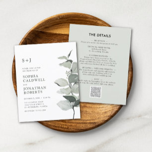 Fairepart de Mariage Tout Compris Eucalyptus à Pri