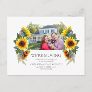 Faireparts Photo Maison Nouvelle Adresse Tournesol