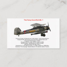 Fairey Swordfish Mk.1 Carte de visite