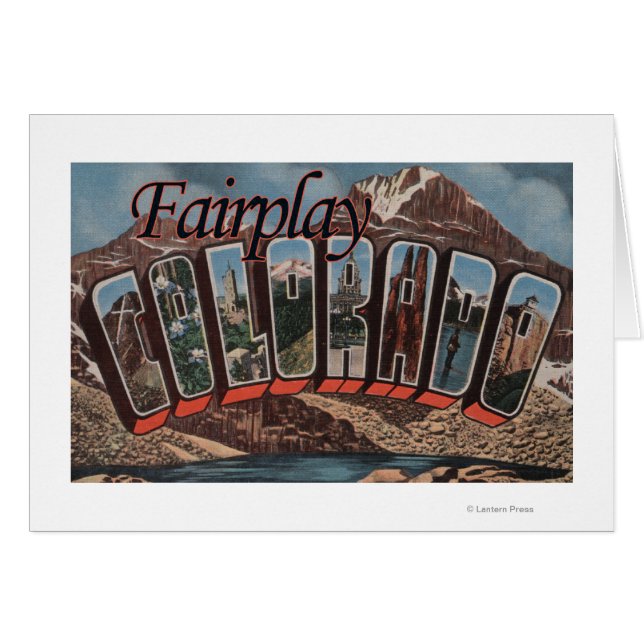 Fairplay, Colorado - Scènes de grandes lettres (Devant horizontal)
