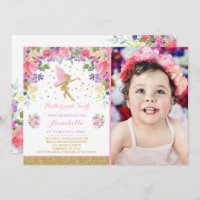Fairy Birthday Invitation Whimsical Magie Party