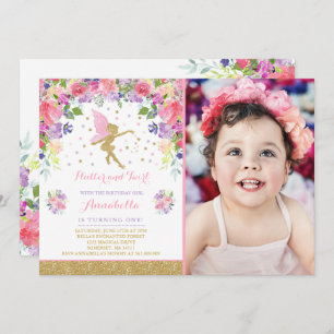 Fairy Birthday Invitation Whimsical Magie Party