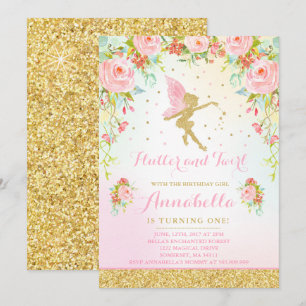 Fairy Birthday Invitation Whimsical Magie Party