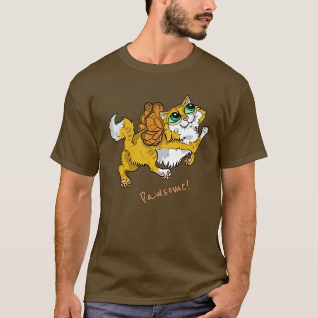 Fairy Cat Pawsome! T-shirt (Devant)