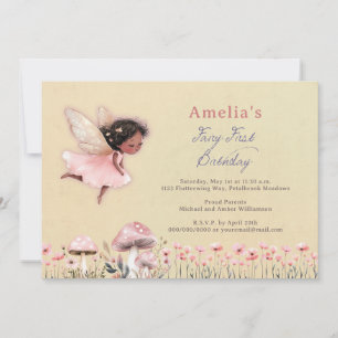 Fairy First Theme Fille 1er Anniversaire Personnal