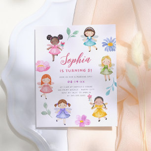 Fairy Garden Floral Girl Budget fête d'anniversair