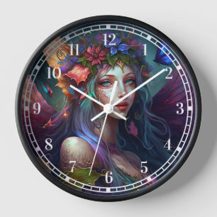 Fairy Girl Imaginaire horloge