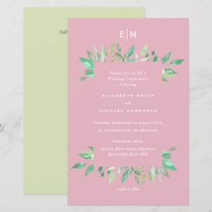 Fairy Green Rose Budget Mariage Inviter A9