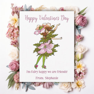 Fairy Happy We are Friends Kids Valentines Day