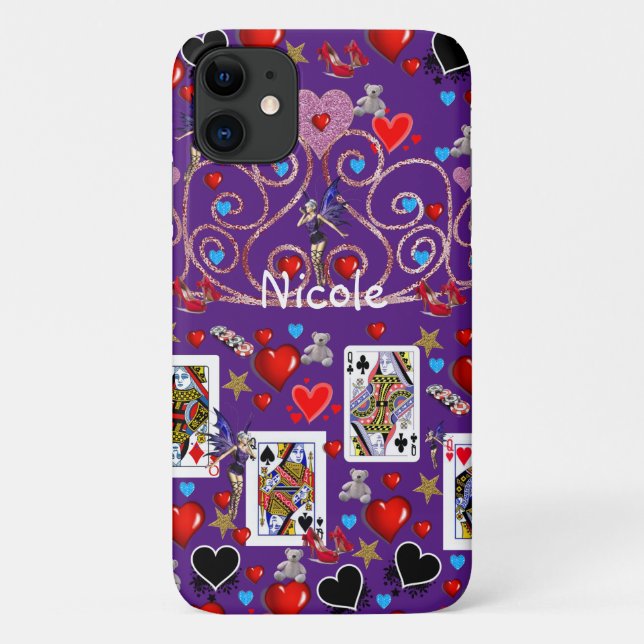 Fairy Hearts Coque iphone Queen (Dos)