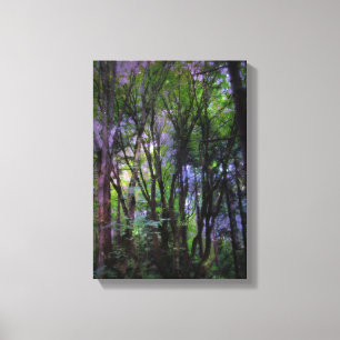 Fairy Lights Forêt Surréelle Toile Enveloppée