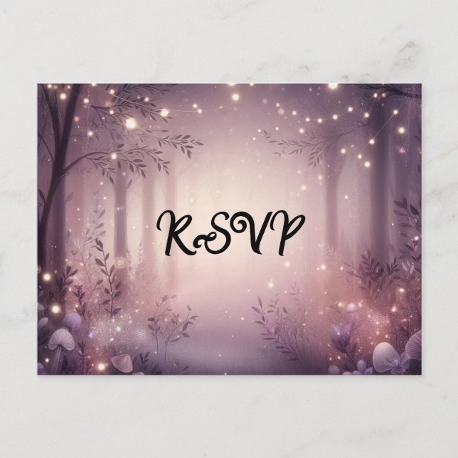Fairy Lights in Woland Glow Carte postale RSVP (Devant)