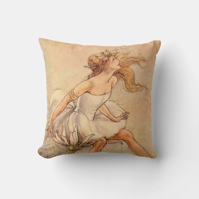 Fairy on a Daisy - Coussin (Recto)