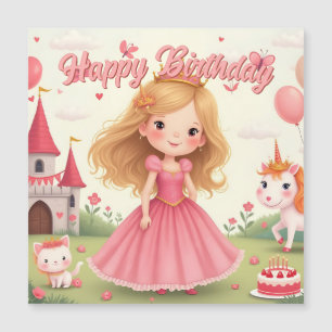 Fairy Princess Anniversaire dans un rêve rose
