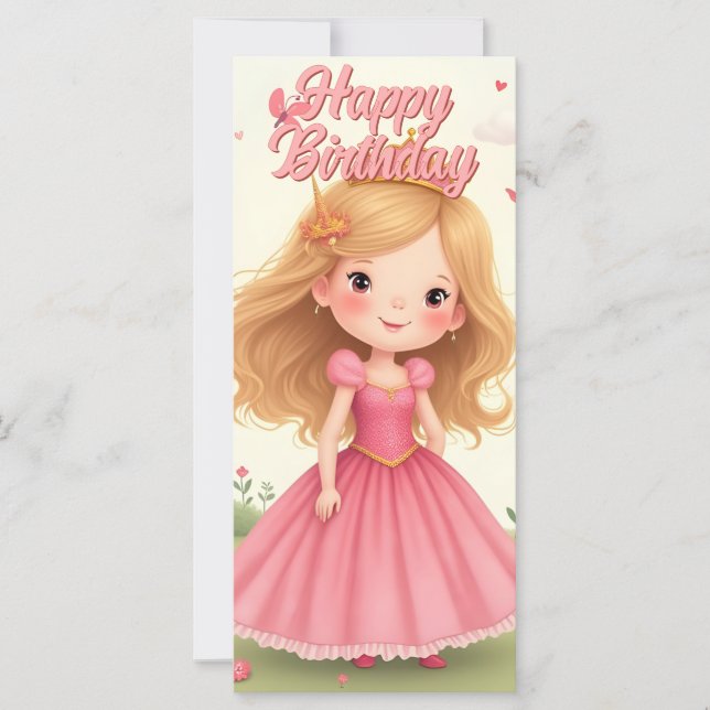 Fairy Princess Anniversaire dans un rêve rose (Devant)