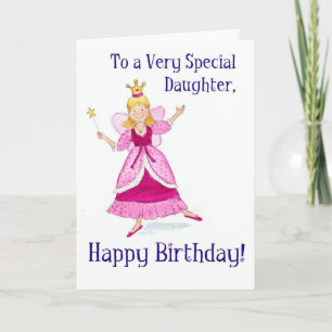 Fairy Princess Carte anniversaire pour une fille