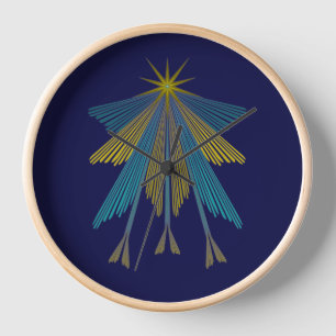 Fairy Stars Marine Bois encadré Horloge