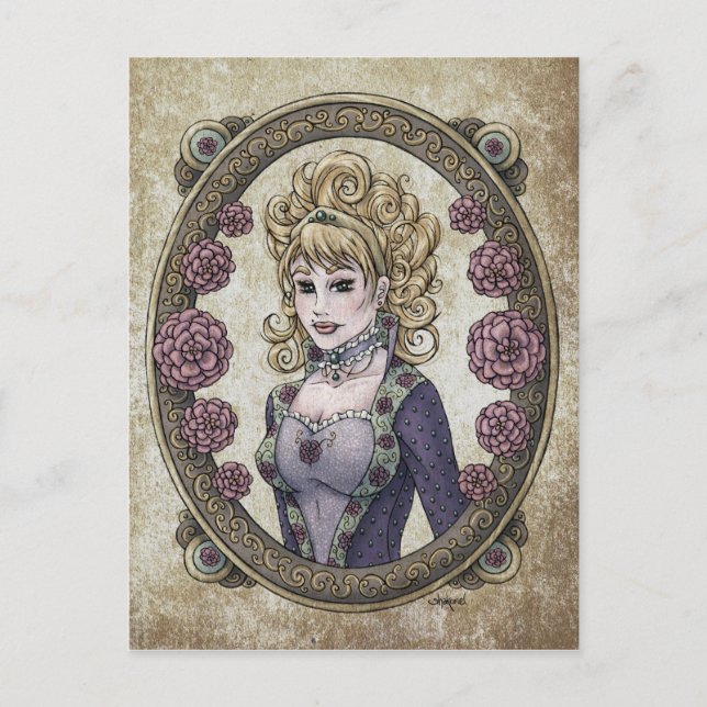 Fairy Tale "Beauté" Imaginaire Art Carte postale # (Devant)