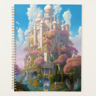 Fairy Tale Castle Rose White Gold Imaginaire Art