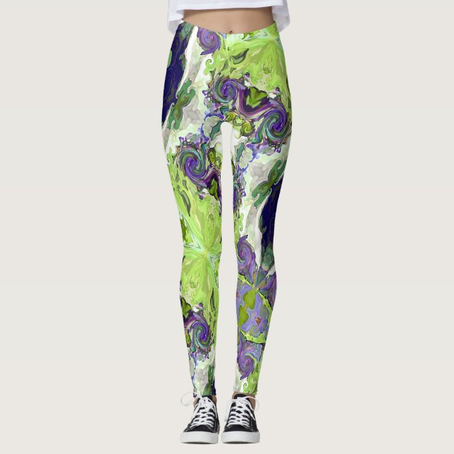 Fairy Tale Hearts Lemon Leggings (Devant)