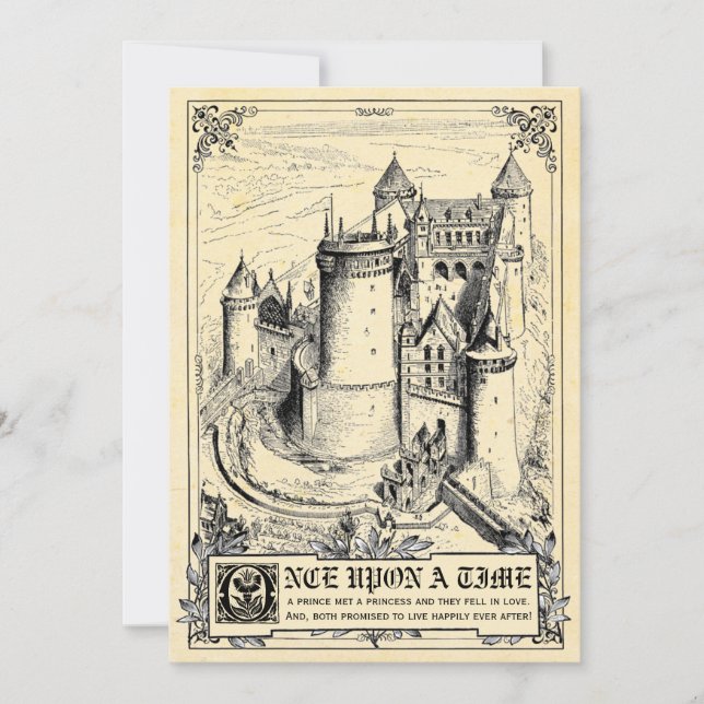 Fairy Tale Storybook Wedding Invitations (Devant)