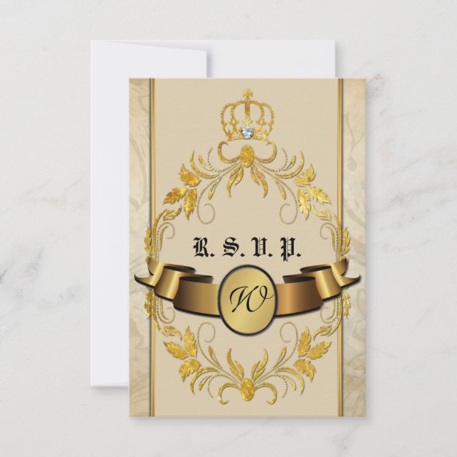 Fairy Tale Wedding Carte RSVP (Devant)
