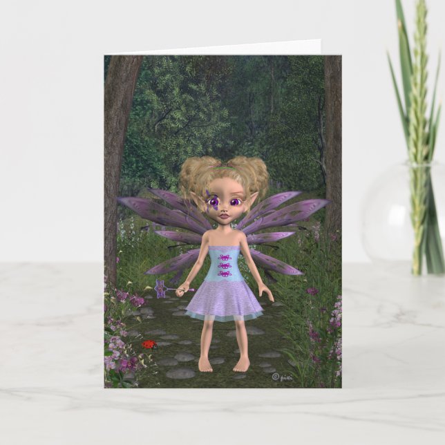 Fairy Violet - Carte de voeux (Devant)