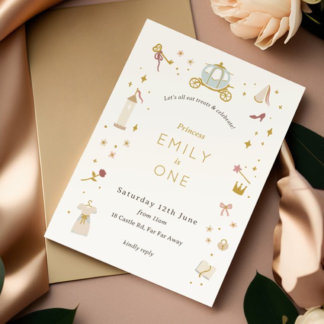 Fairytale Carriage Princess Party Girls Invitation (Créateur téléchargé)