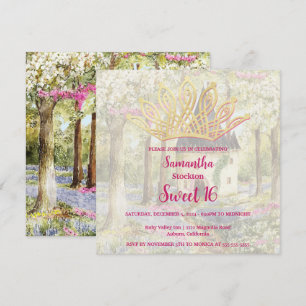 Fairytale Castle Sweet 16 Invitation