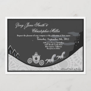Fairytale Cendrillon Thème Mariage Invitation