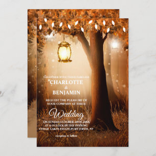  Fairytale Enchanted Forest Faire-part de mariage