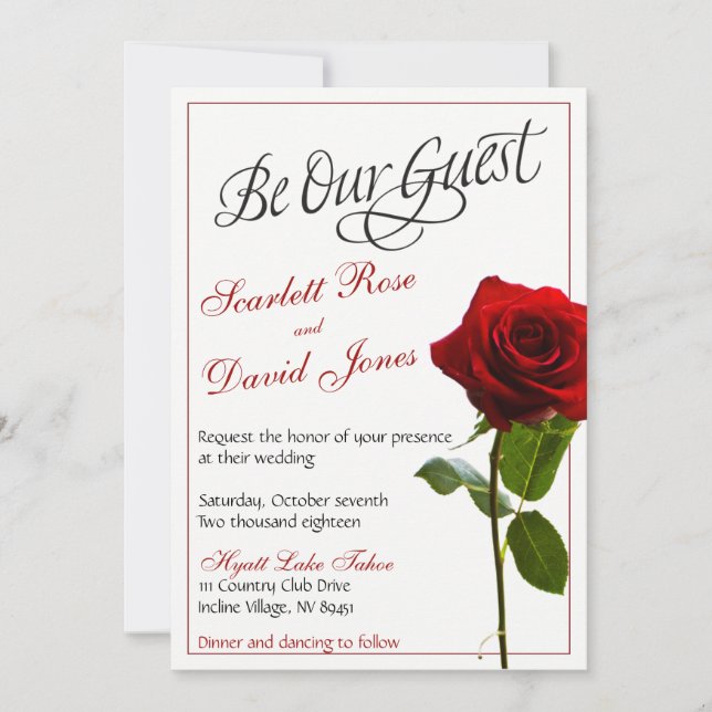 Fairytale Faire-part de mariage (Devant)