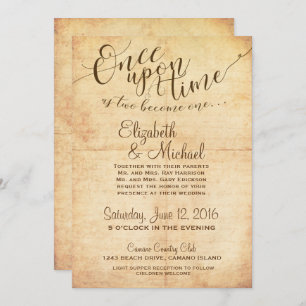 Fairytale Faire-part de mariage Il Était Une Fois