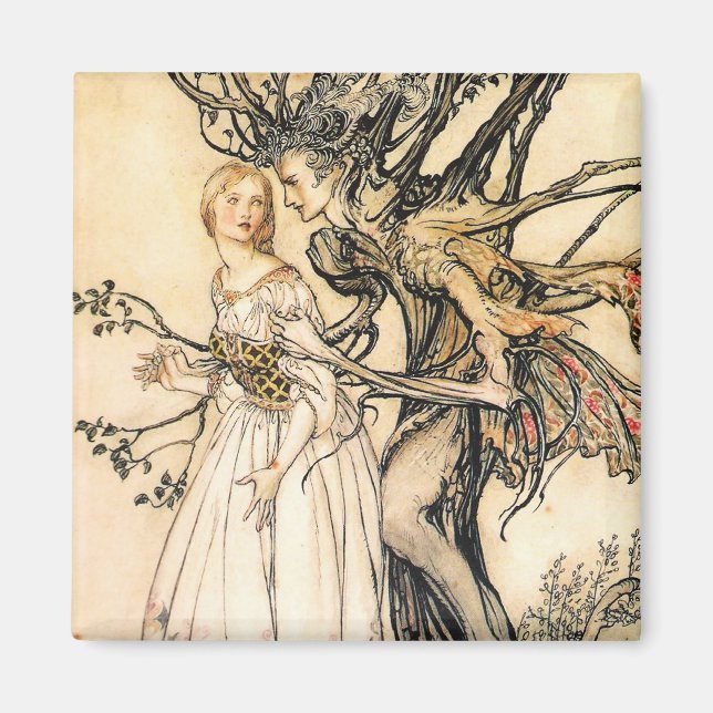 Fairytale Princess et Tree Elf Magnet (Devant)