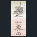 Fairytale Storybook Castle Carte Mariage de menu<br><div class="desc">Carte de menu Mariage Fairytale Storybook Castle. Correspondance d'objets dans mon magasin.</div>