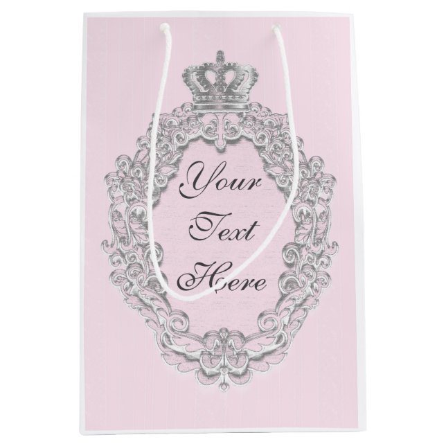 Fairytale Vintage Princess Crown Sac personnalisé (Devant)
