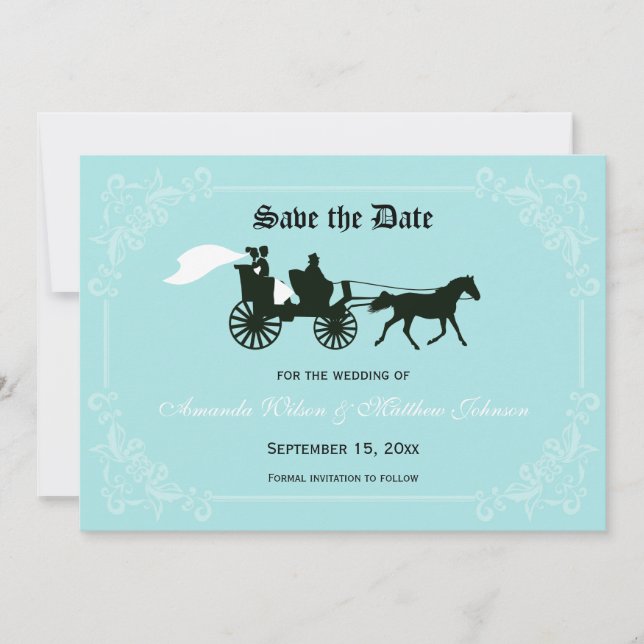 Fairytale Wedding Enregistrer les cartes de dates (Devant)