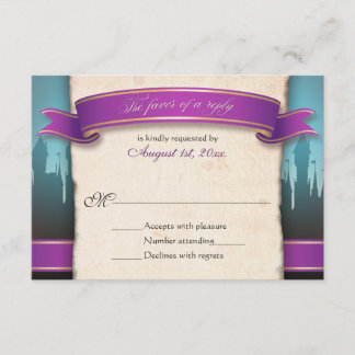 Fairytale Wedding RSVP Répondre Cartes