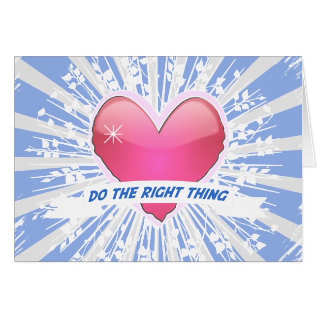 Fais la bonne chose (Devant horizontal)