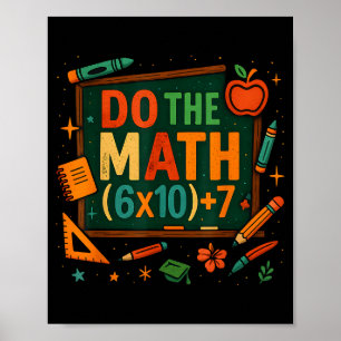 Fais Le Calcul 67 Équation Drôle Tableau Noir Écol