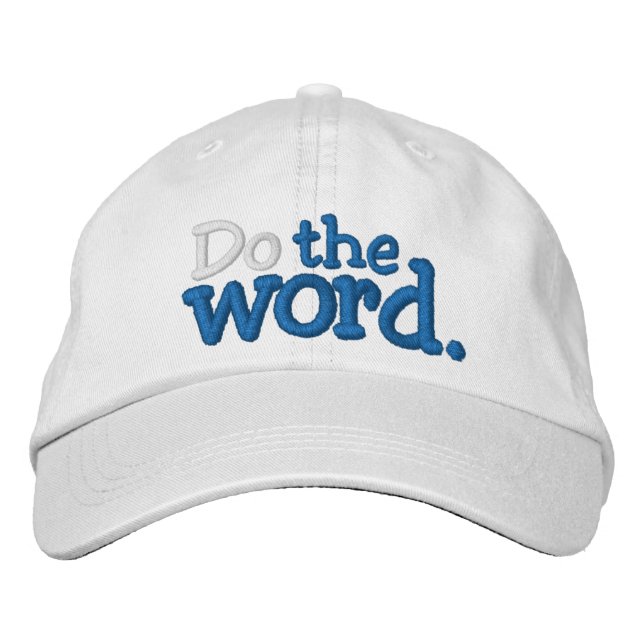 Fais le mot. Casquette de baseball brodée (Devant)