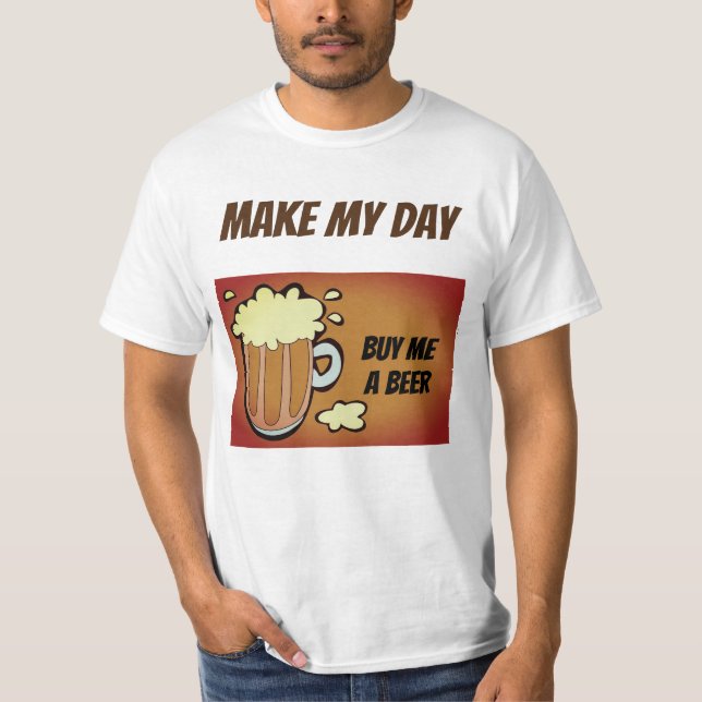 Fais ma journée t-shirt drôle de boisson (Devant)