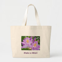 Fais un vœu ! Sac fourre-tout Rhododedrons violets