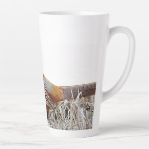 Faisan à cou circulaire Photo Latte Mug