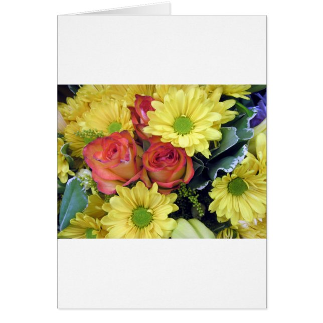 Faisceaux jaunes et roses rouges (Devant)