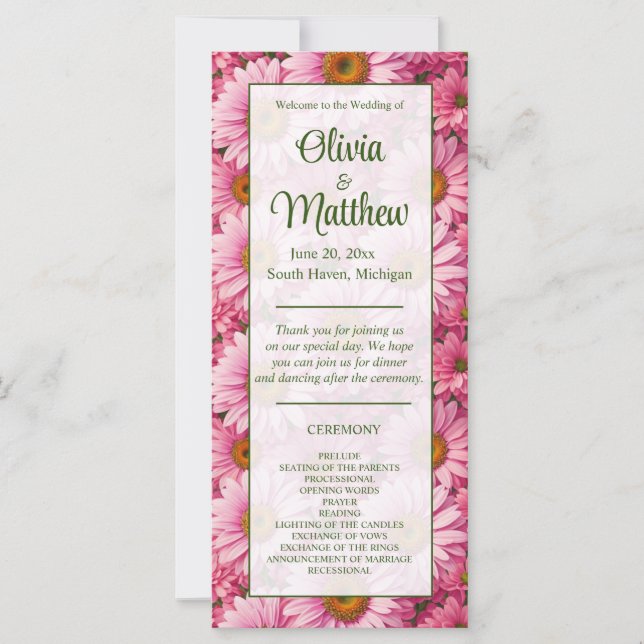 Faisceaux rose rose printanière rose pâle margueri (Devant)