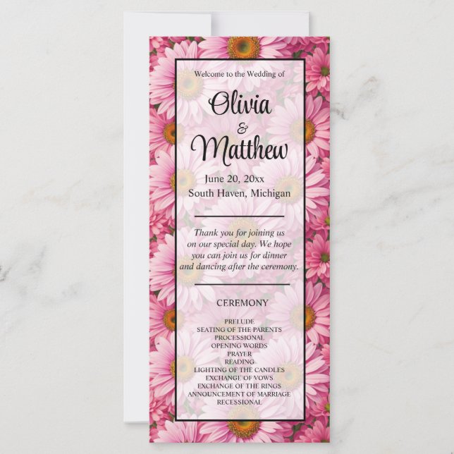 Faisceaux rose rose printanière rose pâle margueri (Devant)