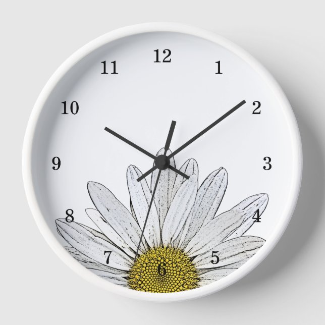 Faiseuse moderne Rustique Pays Horloge Florale (Recto)
