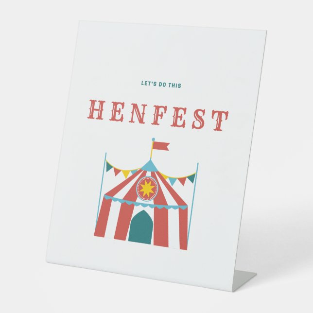 Faisons cela HENFEST - Panneau de Table (Recto)