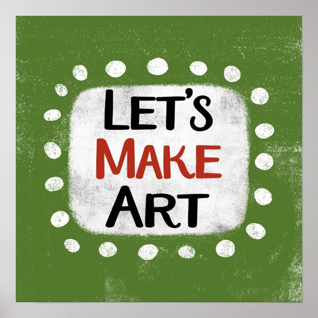 Faisons de l'Art Poster Wall Art (Devant)